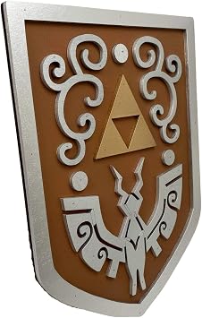 Petite Wind Waker Shield | Inspired from Legend | Handcrafted 14" Wooden Shield for Cosplay or Wall Decoration | Link Costume Accessory
