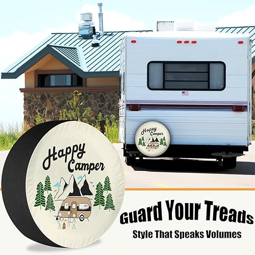 Miniatura 2 de Cubierta de neumático On Cloud Nine a prueba de polvo, resistente a la intemperie, ajuste universal para remolque, RV, SUV, camión, cámper, remolque