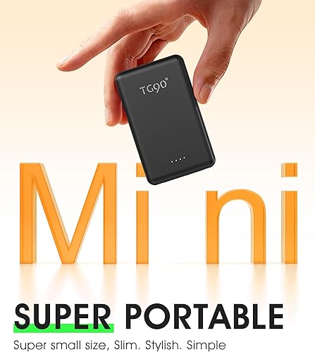 Miniatura 2 de TG90 Cargador portátil de 5000 mAh con enchufe de CA plegable incorporado y cables