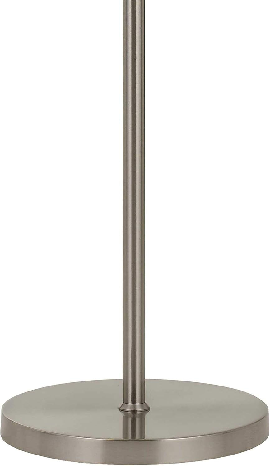 Benjara 10W LED Adjustable Metal Floor Lamp with Swing Arm, Chrome