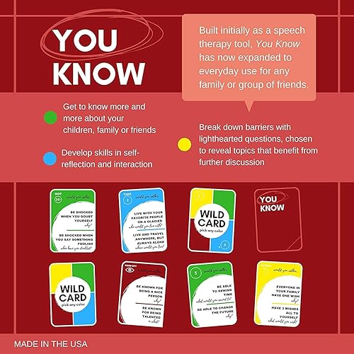Miniatura 5 de You Know Juegos de habilidad social y terapia, un divertido juego que abre la comunicación y fomenta conversaciones significativas para establecer