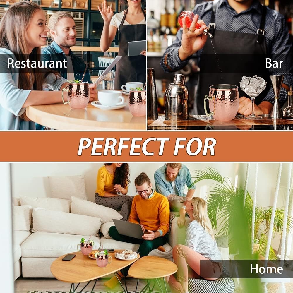 Kubek Moscow Mule Miedziany Kubek 550 ml Koktajl Gin Piwo Zimne napoje, Dom, Bary, imprezy, Walentynki Dzień Matki Dzień Ojca Urodziny Prezent Pudełko