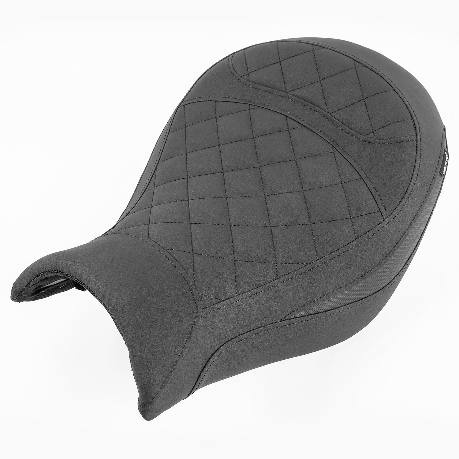 Motorrad-Leder-Sitzkissen für Vordersitz, passend für Vulcan S EN650 VN650 2015-2025 2021 2022 2023 2024 Druckentlastung, weicher Sozius-Sattel, Schwarz