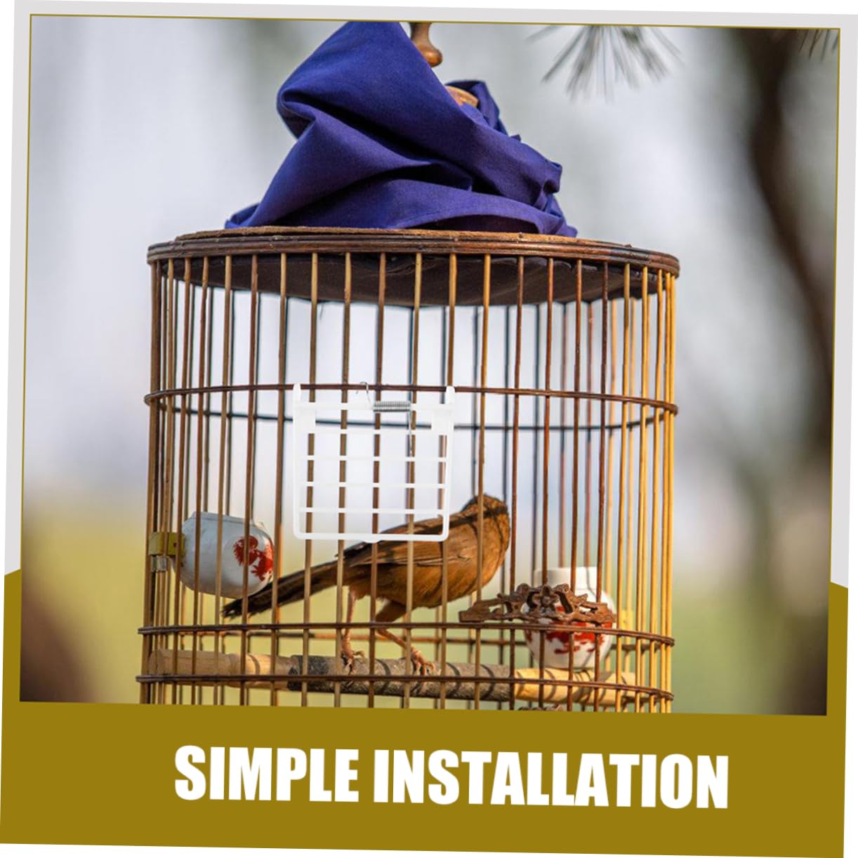 Accessori per Porta Uccelli in Sostituzione Facile con per Mangime Porta per con Design Resistente e Manutenzione Semplificata per Pappagalli e Uccelli Domestici
