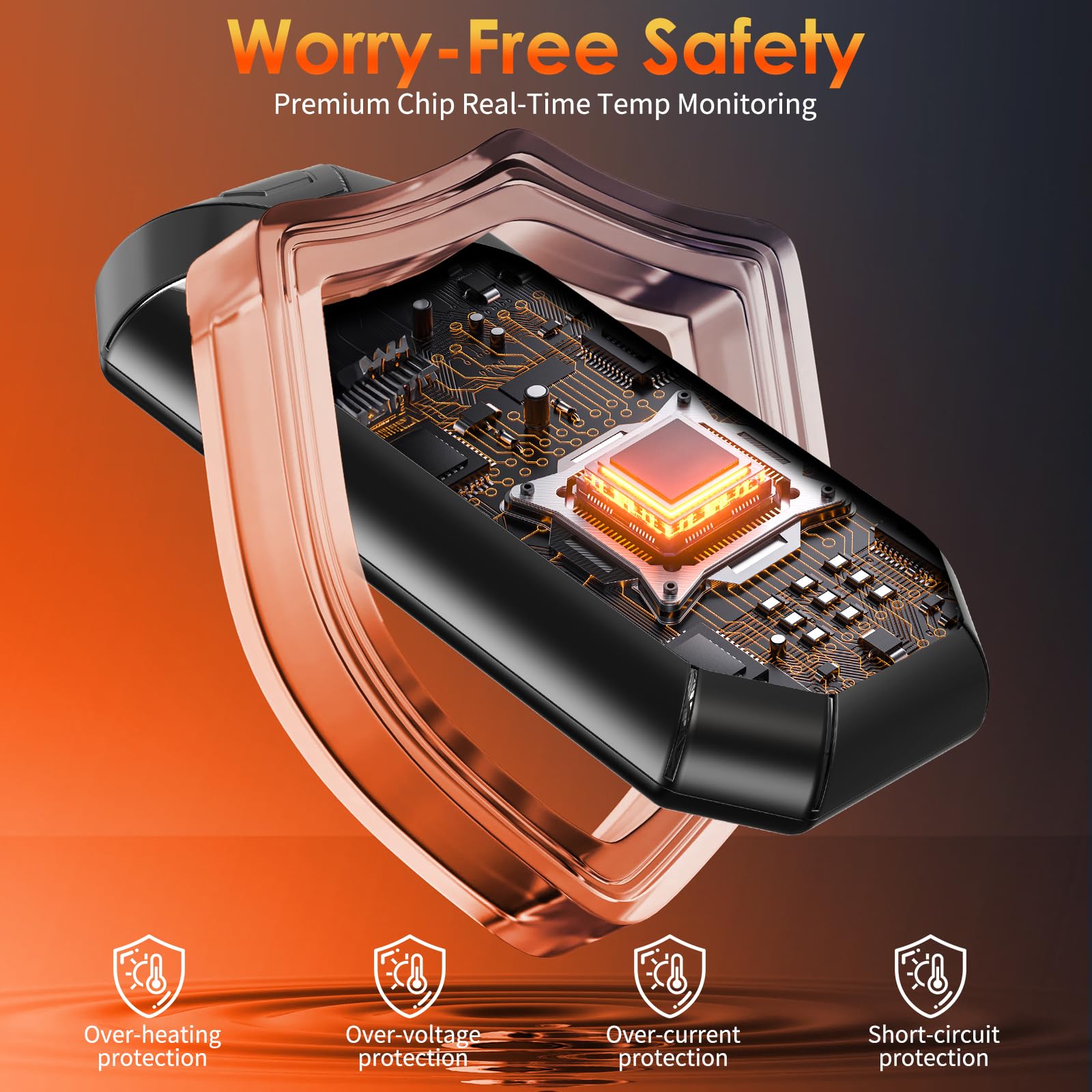 Scaldamani Elettrico Ricaricabile 6000mAh - 2 In 1 Portatile - 3 Modalit&agrave; Di Riscaldamento - Regalo Ideale Per Inverno