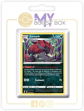 Zoroark 103/203 Holo or Reverse Random Myboost X Sword and Shield 7 Heavenly Evolution - Box of 10 French Pokemon Cards