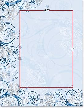 Amazon.co.jp: Paperdirect 冬用スノーフレークスクロール