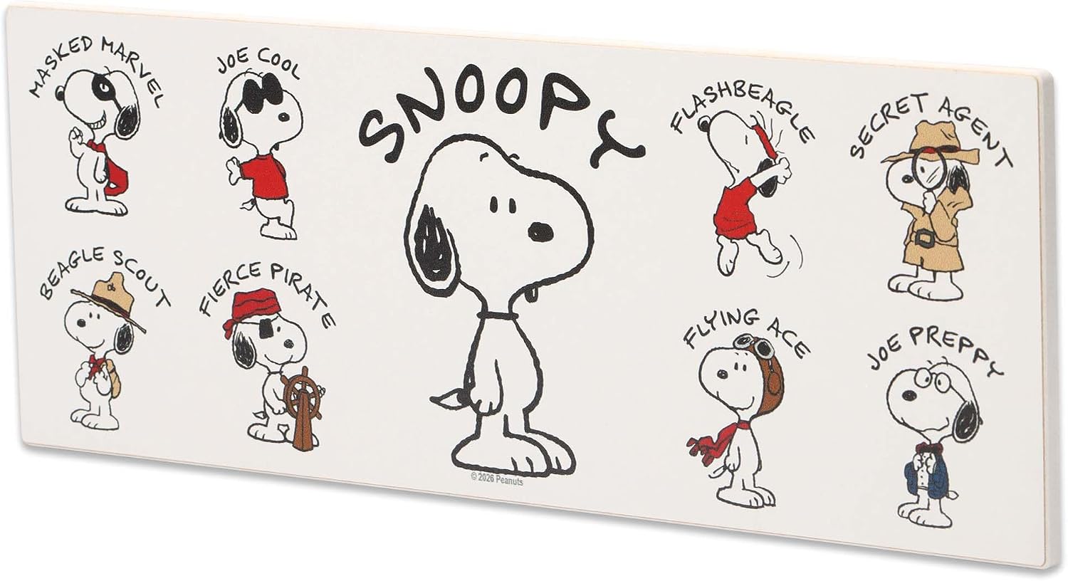 Peanuts Snoopy Alter Egos Wood Wall Decor image 2