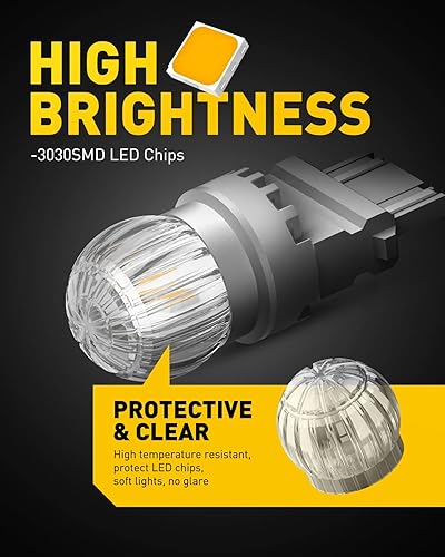 Miniatura 65 de AUXITO 912 921 luz LED de marcha atrás de 1000 lumen de alta potencia 2835 15-SMD, muy brillante y libre de error T15 906 W16W, 6000 K, luz blanca