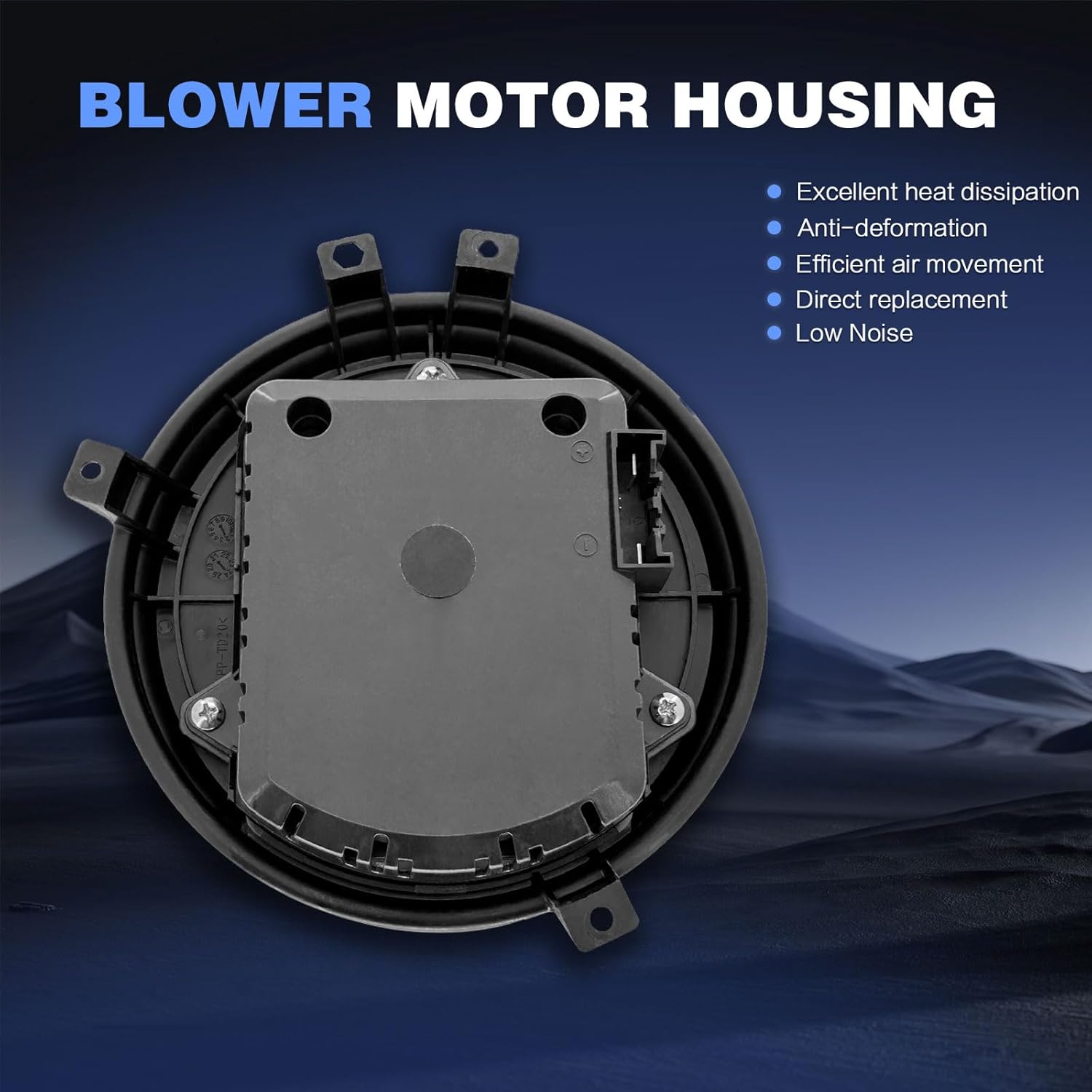 Front Side HVAC Heater Blower Motor with Brushless Motor Replacement for Cadillac, Chevy & GMC Vehicles - Tahoe, Yukon, Escalade, Silverado 1500/1500 LD/2500 HD/3500 HD, Sierra 1500/2500 HD