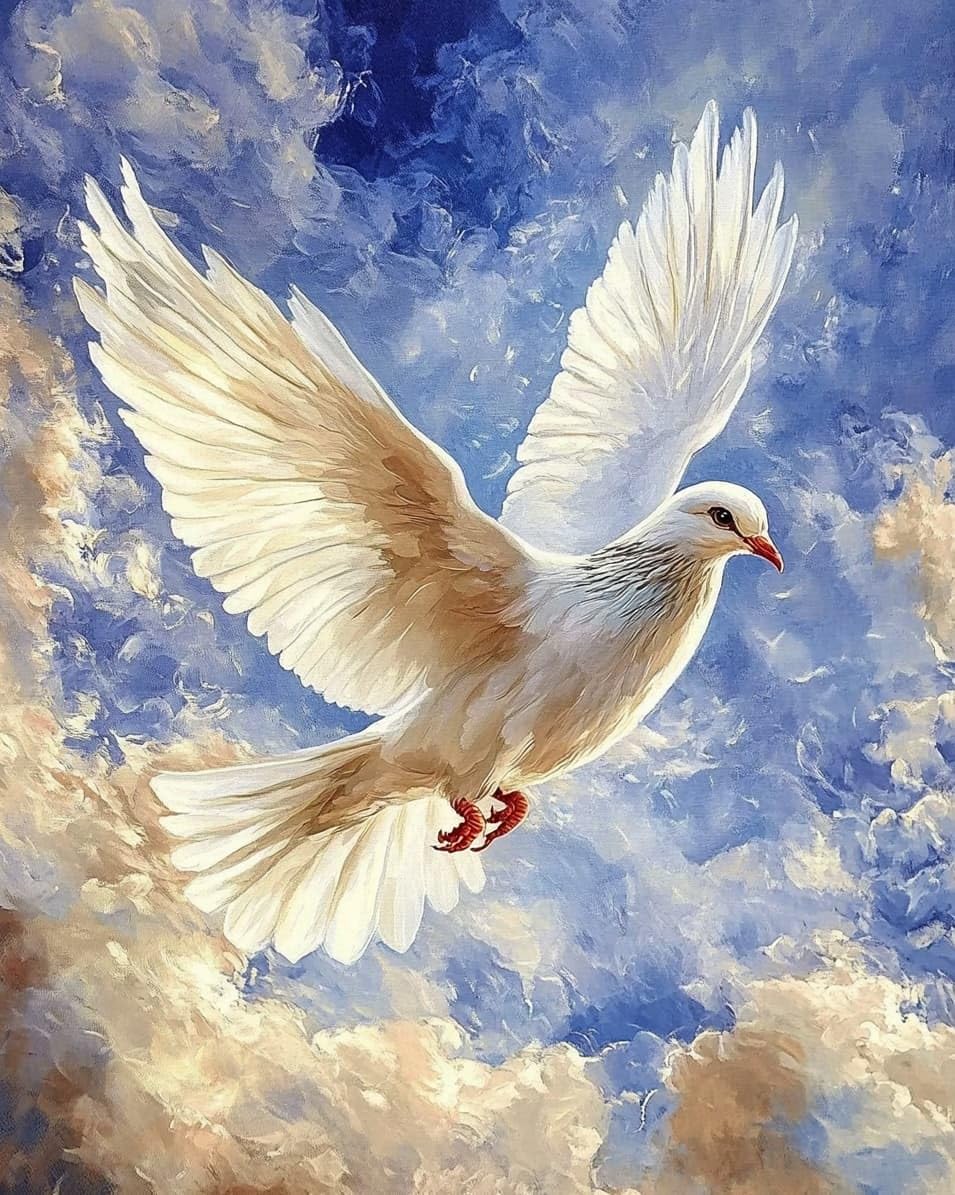 WallustrioaW Cross Stitch Kits,Pigeons,11CT Cross Stitch for Adults,Stamped Cross Stitch Kits Beginner Embroidery for Adults,40x50cm