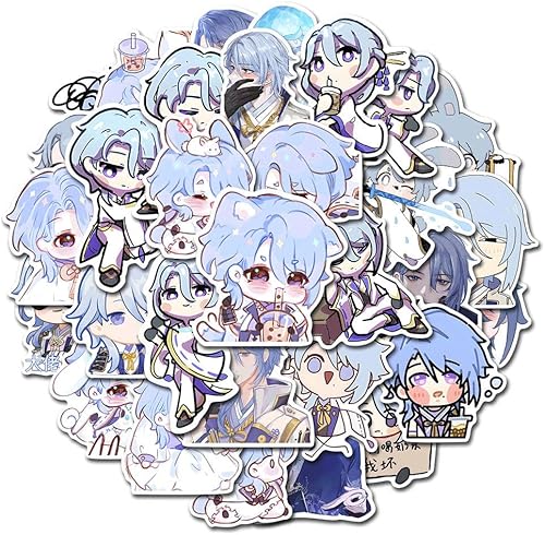 Vista 15 de Adhesivos para Notebook, Teléfono, Decoración Versión Raiden Shogun 84 Piezas