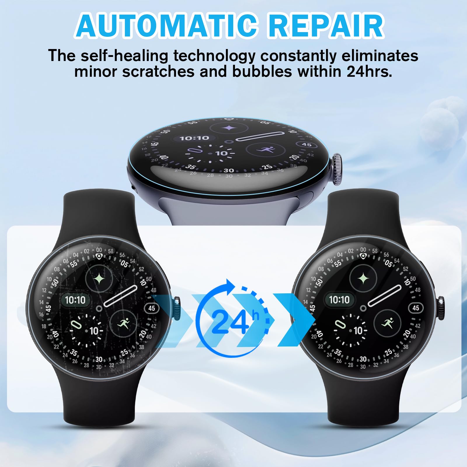 Protector de pantalla Google Pixel Watch 4 41 mm TPU Ultra HD Anti arañazos