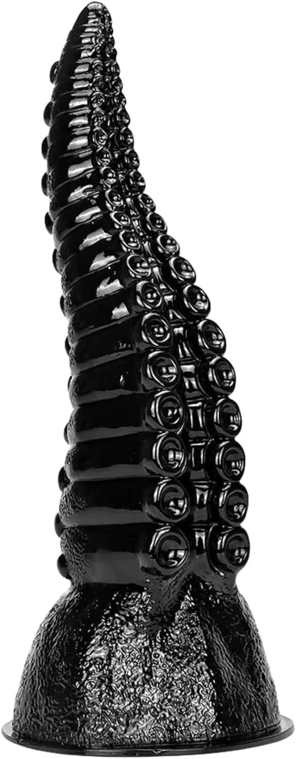 Dildo anale con tentacolo - Dildo in silicone da 35,5 cm con ventosa potente - Plug anale espansore - Giocattoli sessuali for donne(Schwarz)