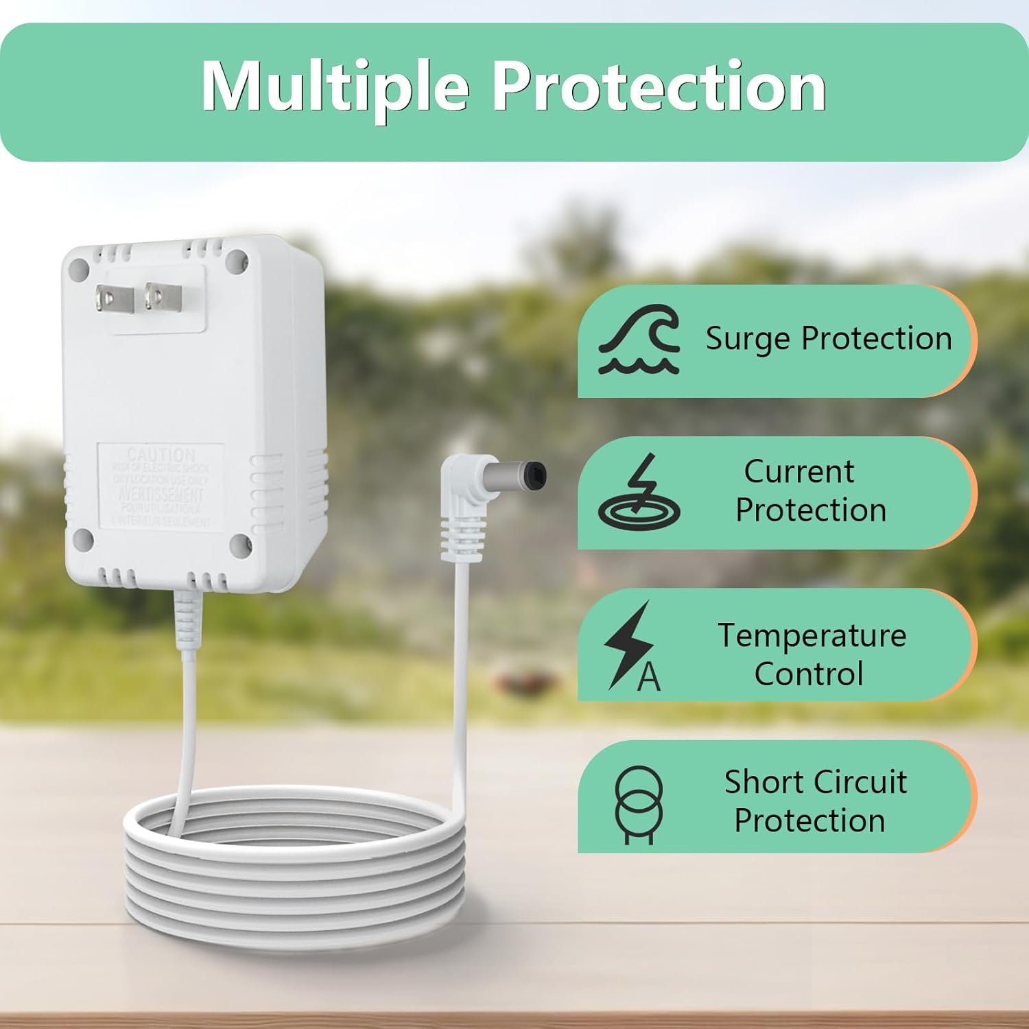 24VAC 1A Adapter Compatible with Rachio Smart Sprinkler Controller, Indoor Irrigation System Controller Accessories Power Supply Cord Charger