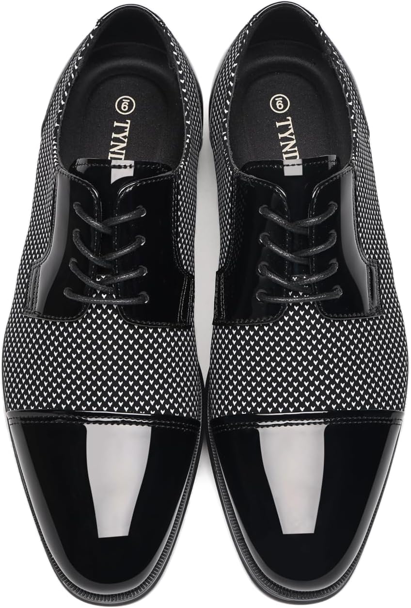 TYNDALL Men's Oxford Dress Casual Busines Formal Lace up Shoes - Image 6