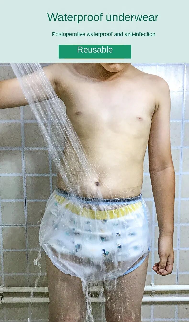 Postoperative Waterproof Underwear: Adult Hemorrhoid Surgery Waterproof Cover for Bathing (4XL)