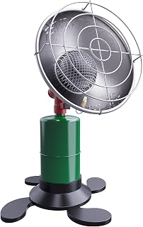 Buyplus 6200BTU Propane Heater - Portable Patio Heaters for Outdoor Use, Camping Heater with Electronic Ignition for Tent, Fishing, Garage, Green(Fuel not included)