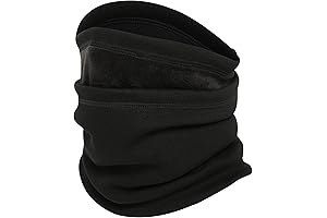 Thick Fleece Neck Gaiter - Windproof Ski Mask for Harsh Winter Conditions
