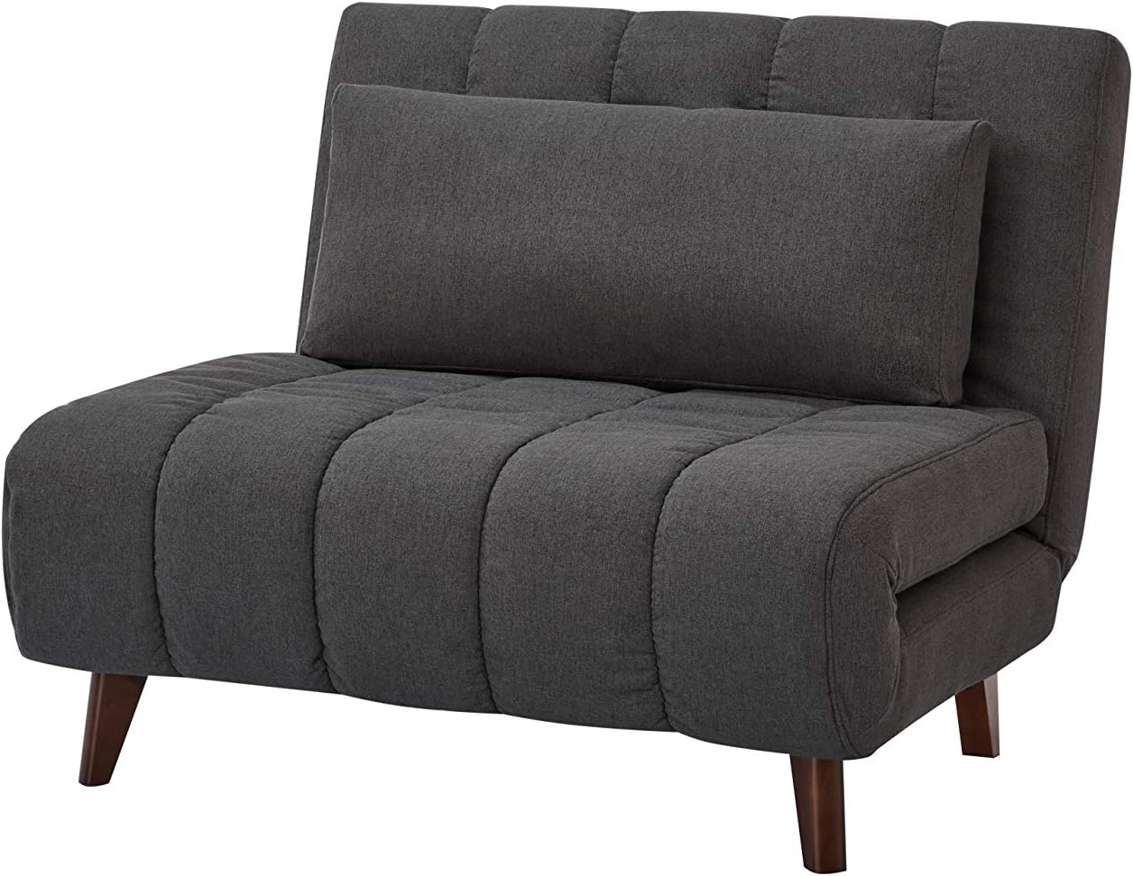 GIA TriFold Convertible Polyester Stripe Sofa Bed Chair