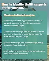 Vista 6 de SCITOO 689500D021 2 piezas de soportes de elevación de 16.77" Compatibles con Yaris (Cp10) Hatchback 1999, amortiguadores de capó