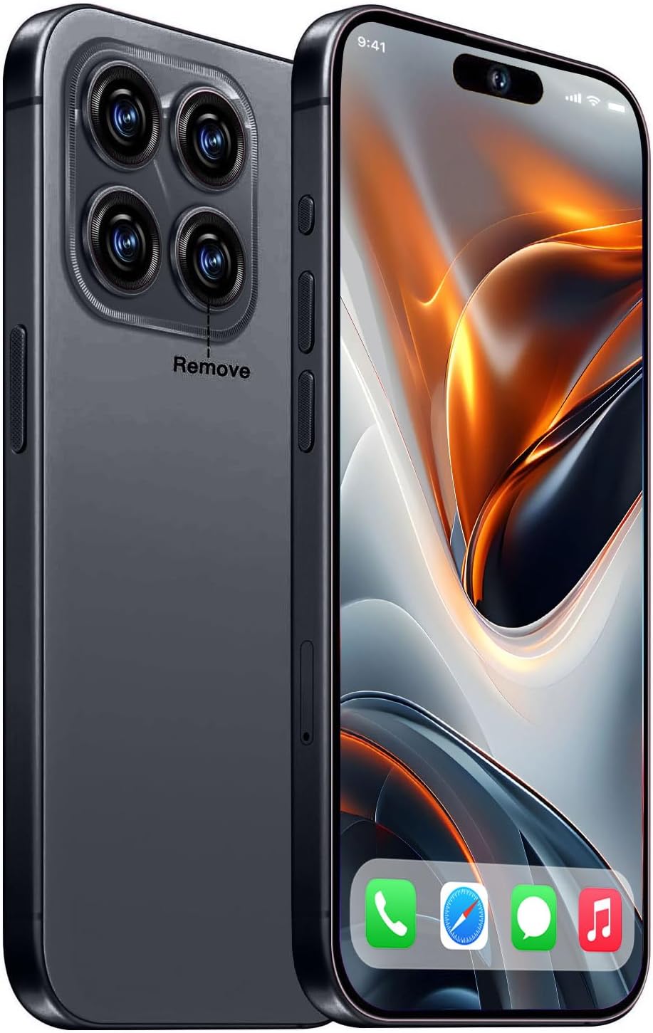 A15 Pro Max Cell Phone,6+256GB Unlocked Phones,Android 14.0 Smartphone,6.82-inch HD Screen,Dual SIM,Dual Standy,6800mAh Battey,64MP Camera,2796 * 1290 Resolution 5G Phone.Black