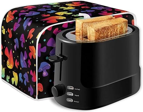 Vista 37 de JEOCODY Cubiertas para horno tostador, funda extragrande para hacer pan de flores azules, se adapta a la mayoría de tostadoras estándar de 2 Colibrí