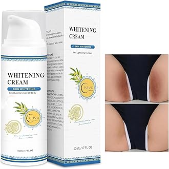 Skin Whitening Cream Bleaching Cream for Body Intimate Area, Private Parts, Underarm, Knees, Elbows, Inner Thigh, Bikini Areas, Bikini Line, Lightening Dark Spot Remover For Intimate Part (1.7FL OZ)