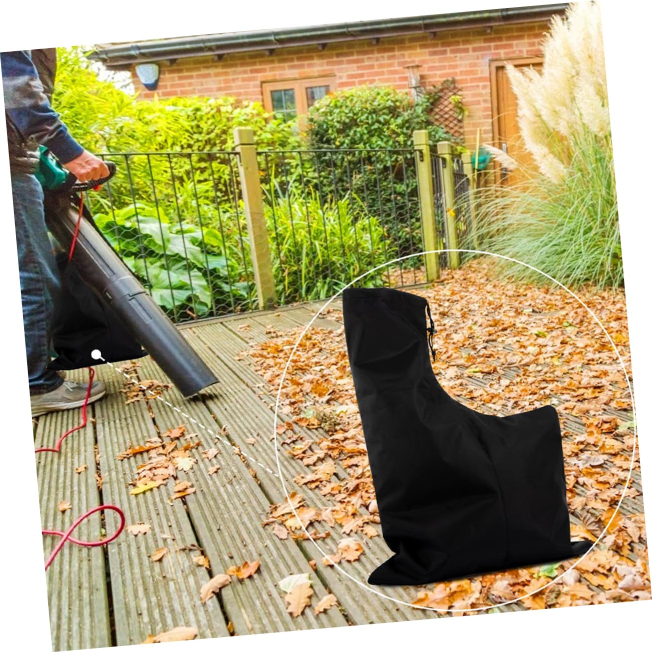 Toyvian 6piezas Bolsa para Soplador De Resistente y Duradera para Jardín y Patio Recogida De Caídas Pouch De Vacío para Aspiradora De Jardín