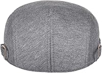 Vista 15 de VOBOOM Hombres Newsboy Cap Algodón Flat Ivy Gatsby Driving Hat Negro