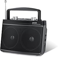 Vista 1 de Radio AM FM portátil con la mejor recepción, radio transistor con enchufe Bluetooth en pared o funciona con batería, conector para auriculares