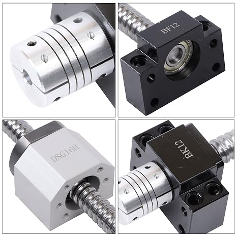 Complete SFU1605 Ballscrew and HGR20 Linear Rail Kit Plug-and-Play for Industrial Machinery, DIY CNC