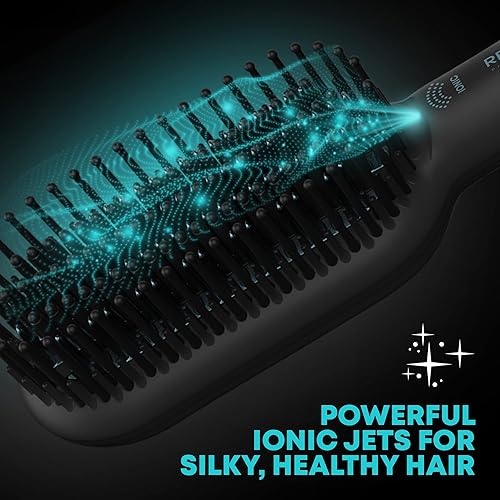 Miniatura 5 de Revamp Progloss Deepform - Cepillo alisador de cerámica iónico antiencrespamiento, infusión de cerámica con aceites Progloss para un brillo sin