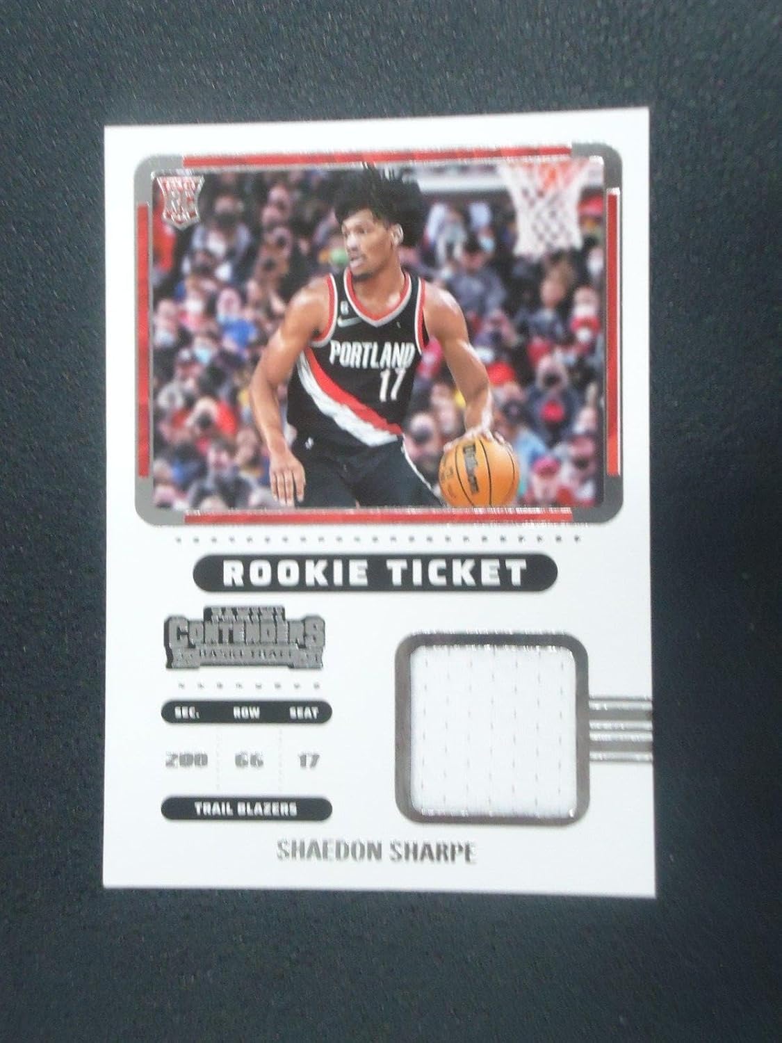 Shaedon Sharpe 2022-23 CONTENDERS ROOKIE TICKET Card #RTSSSP TRAIL BLAZERS - Basketball Slabbed Rookie Cards