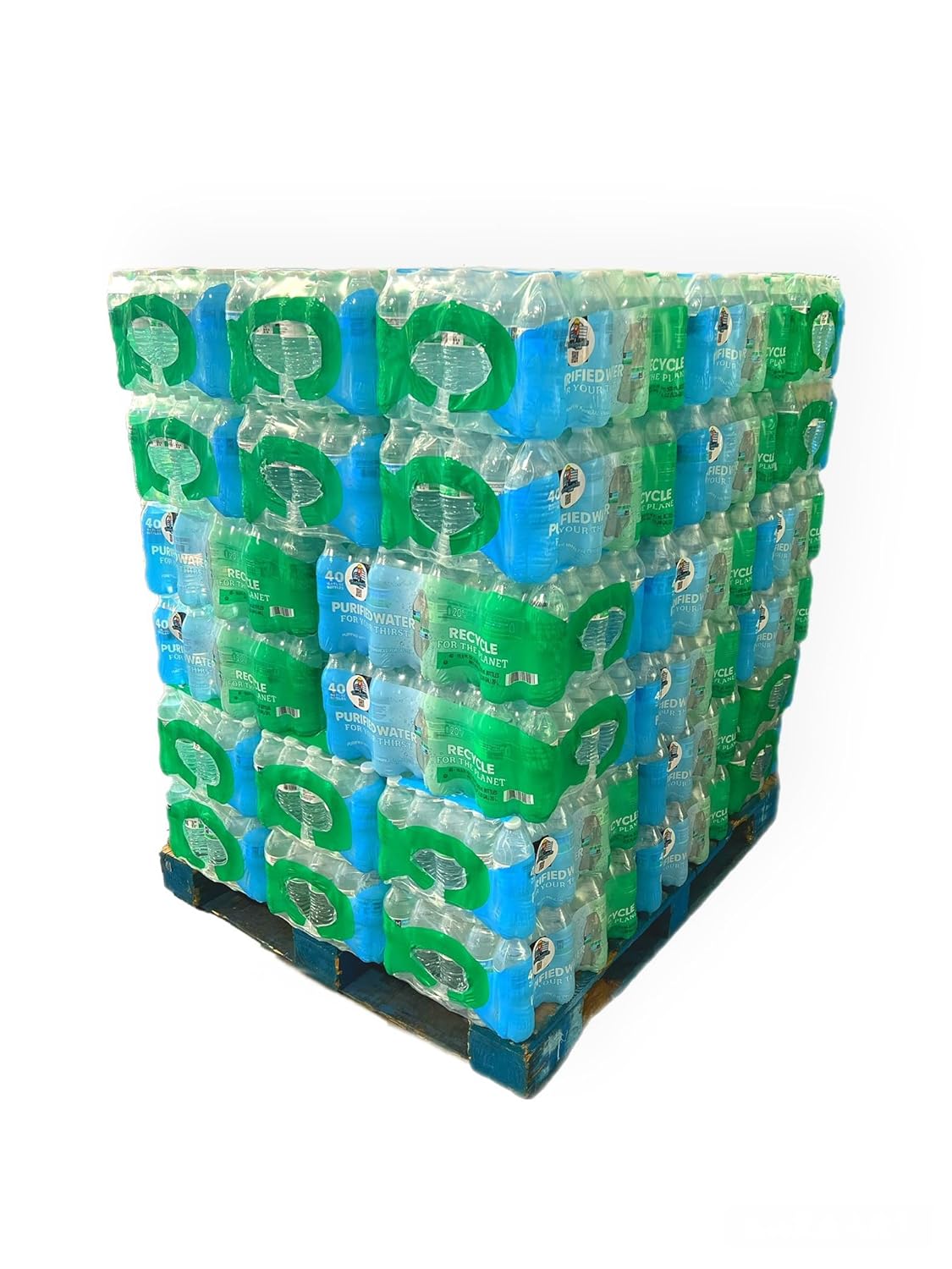 Waterpallets Generic MM (16.9 Oz) – 40 Bottles per Case -Full Pallet of Water 48 Cases (Total 1920 Bottles) delivered by Waterpallets