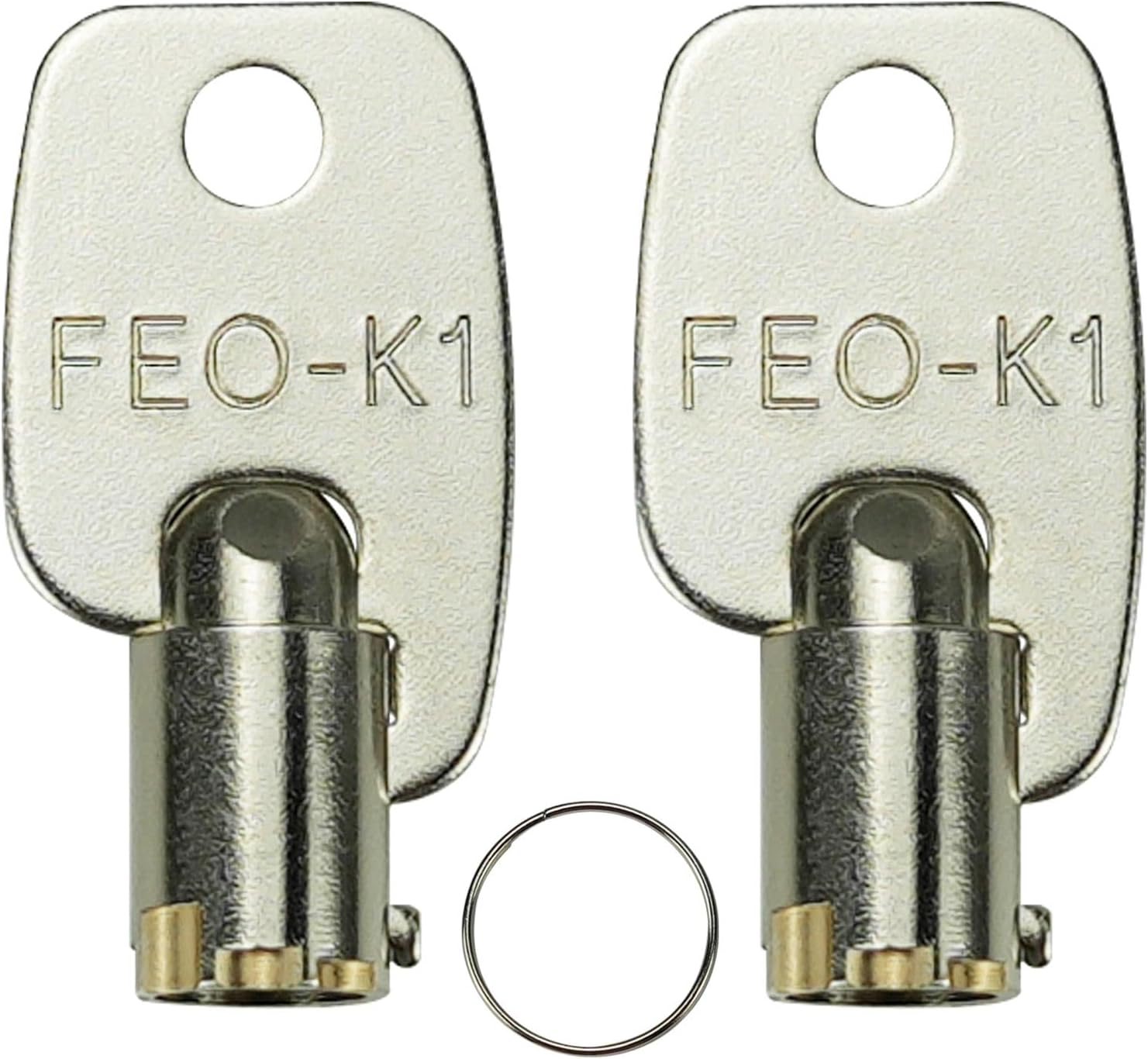 FEO-K1 Elevator Key K1 Fire Service Key Recall Reset Keys Silver Pack of 2