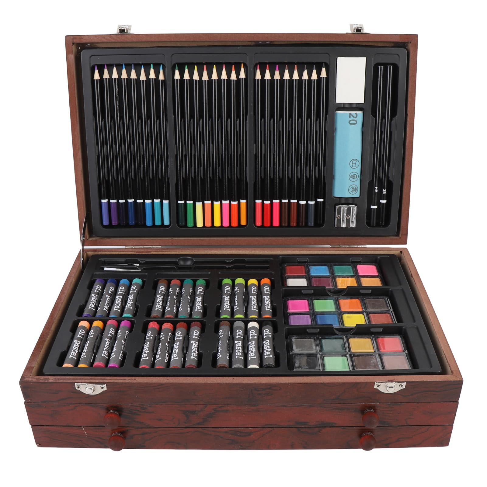HEEPDD Deluxe Professional Color Set, 145 szt. Rzemiosła Rysowanie Zestawu do Malowania Nan