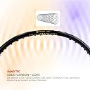 Apacs Accurate 77 (Unstrung, 6.8mm Extra Slim Shaft) 35 LBS Max Tension | Made in Vietnam | Aero Armor Frame (Hi-Tension) | 100% Japanese Graphite Badminton Racket with Free Full Cover (Red Black) gallery image