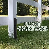 Vista 7 de CNQLIS Kit de reparación de postes de valla de acero resistente, ángulo ajustable, fijación rápida y fácil para postes de valla de madera