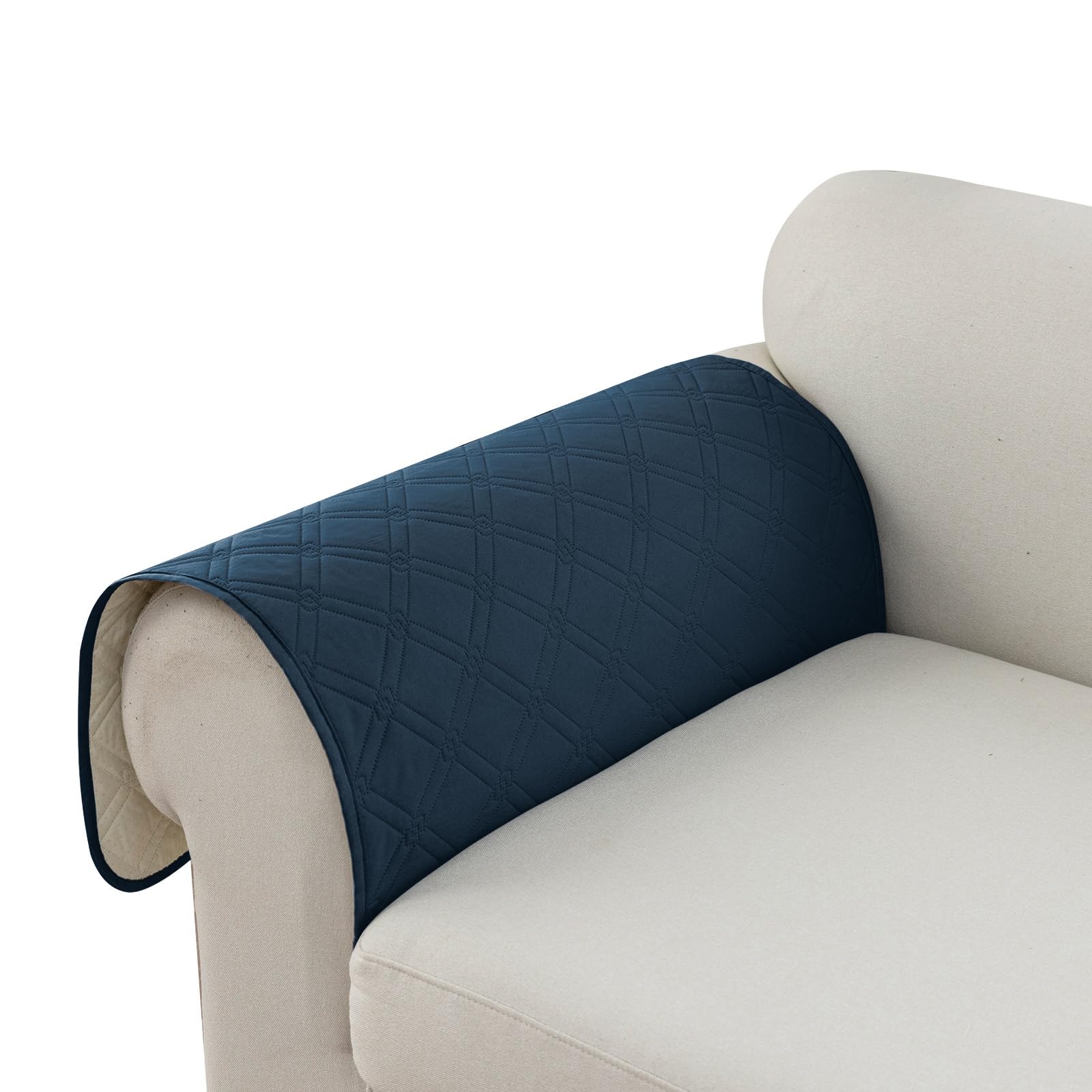 Genina Waterproof Sofa Arm Covers, Non-Slip Couch Arm Protectors for Pets