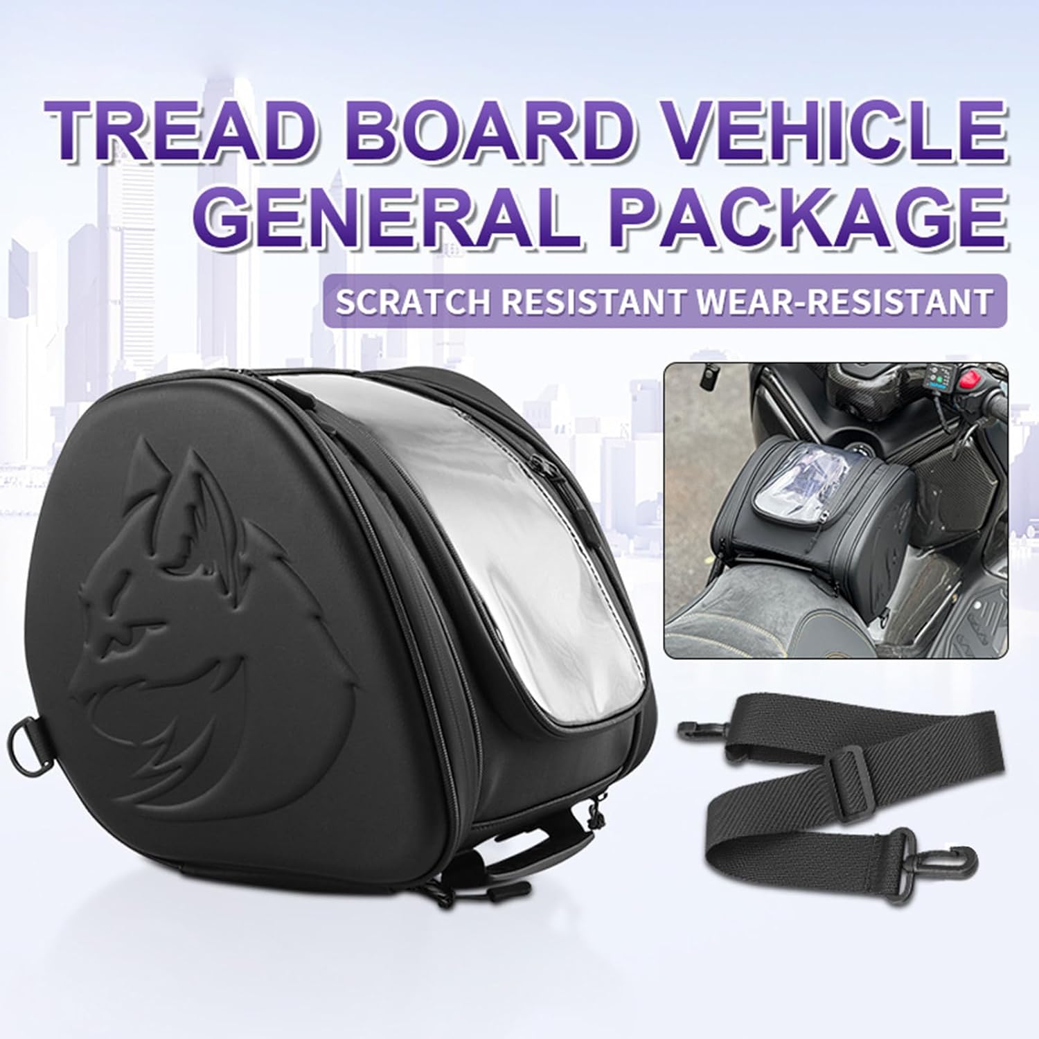 Reflective Motorcycle Storage Bag Organizers Suitable for ADV 150 Featuring Spacious Design Simple Attachment Tanks Pouches