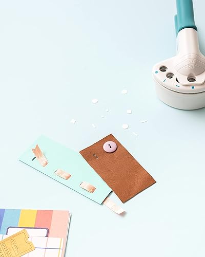 Miniatura 8 de We R Memory Keepers Crop-A-Dile Power - Perforadora de múltiples agujeros, 5 formas diferentes, botón, cuadrado, ranura horizontal, ranura vertical,