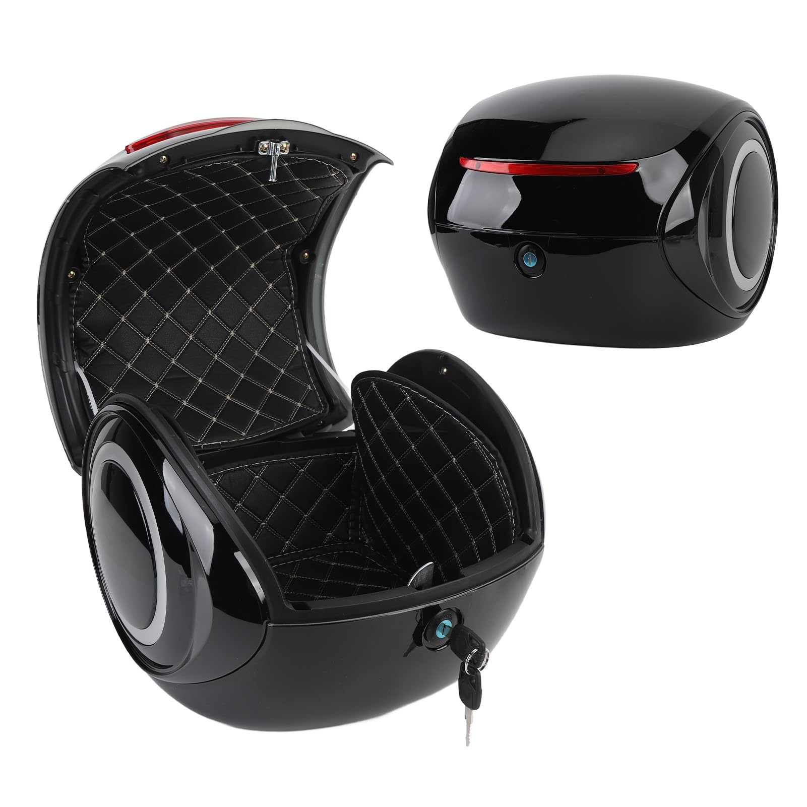 Ejoyous Top Case pokrowiec na motocykl, odporny na działanie wody, pyłoszczelny, do rowerów elektrycznych i skuterów (BLACK)