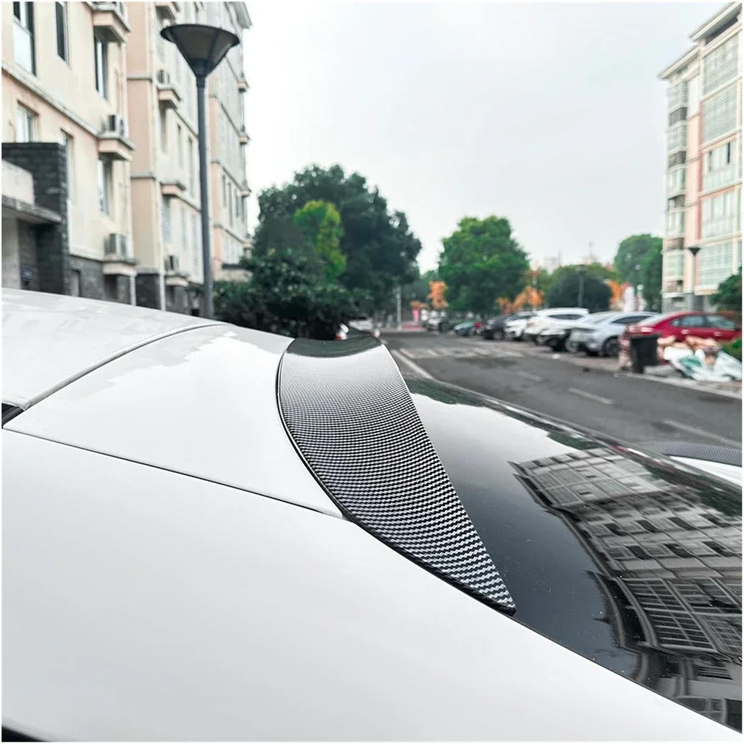 Compatible Compatible with Benz GLC Coupe C253 2016-2022 AMG Car Tail Spoilers Rear Roof Trunk Top Wing Upper Splitter Lip Body Kit Trim(Gloss Black)