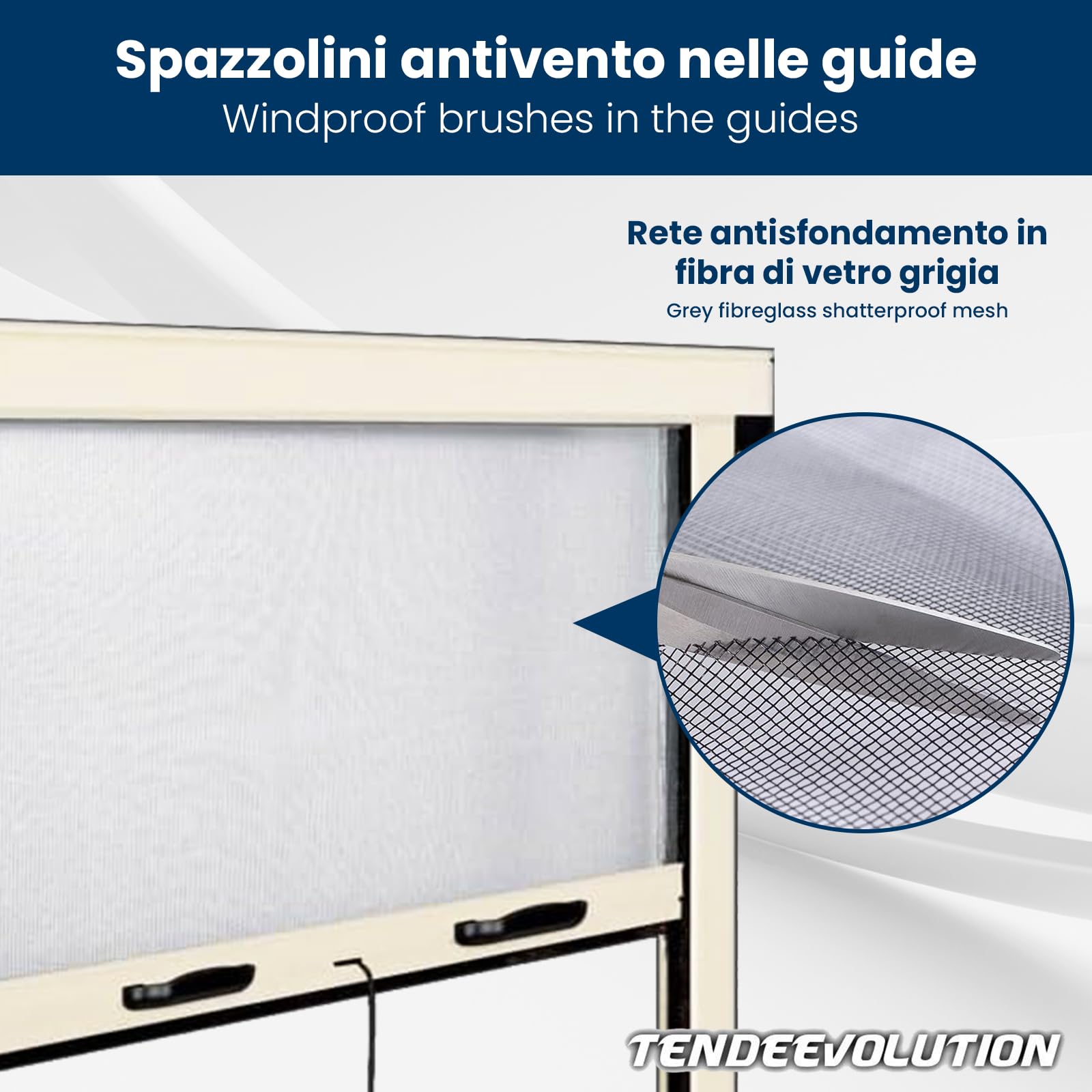 Moustiquaire Fenetre Coulissante Verticale Personnalisable Sur Mesure avec Cadre en Aluminium, Moustiquaire Fenetre Enroulable Brosses Anti-Vent et Filet Anti-Déchirure