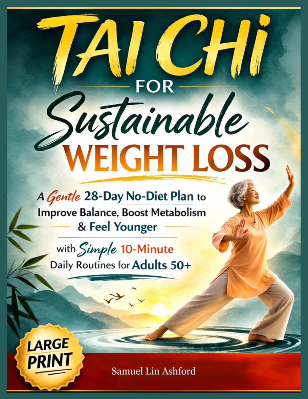Tai Chi for Sustainable Weight Loss: A Gentle 28-Day No-Diet Plan to Improve Balance, Boost Metabolism & Feel Younger with Simple 10-Minute Daily Routines for Adults 50+