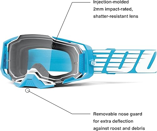 Vista 32 de 100% ARMEGA Premium Protective Sport Goggles with Ultra HD Lens & Nose Guard
