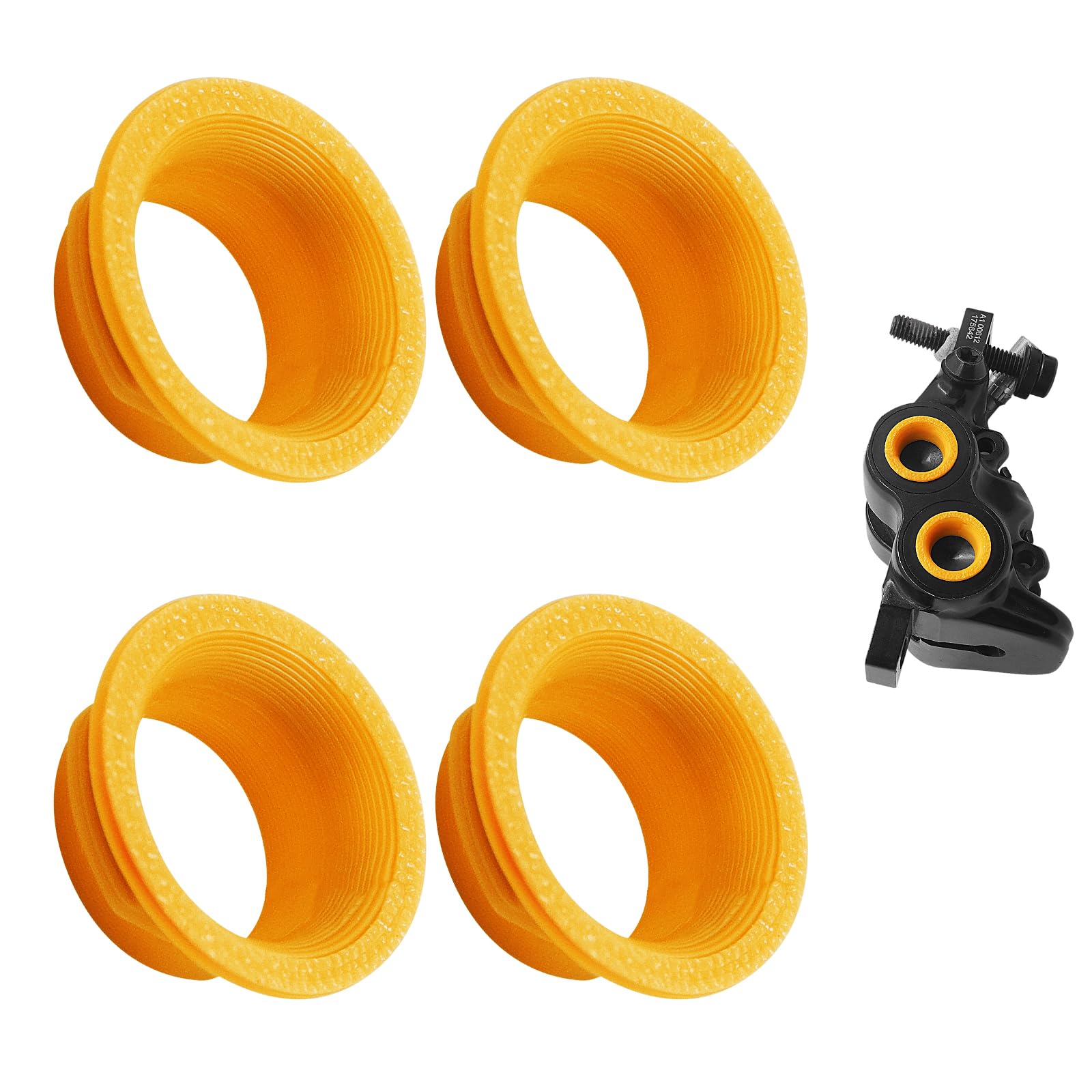 4 anillos de color para pinza Magura MT5 MT7 | Moldura ligera de freno de bicicleta | Varios colores para personalización