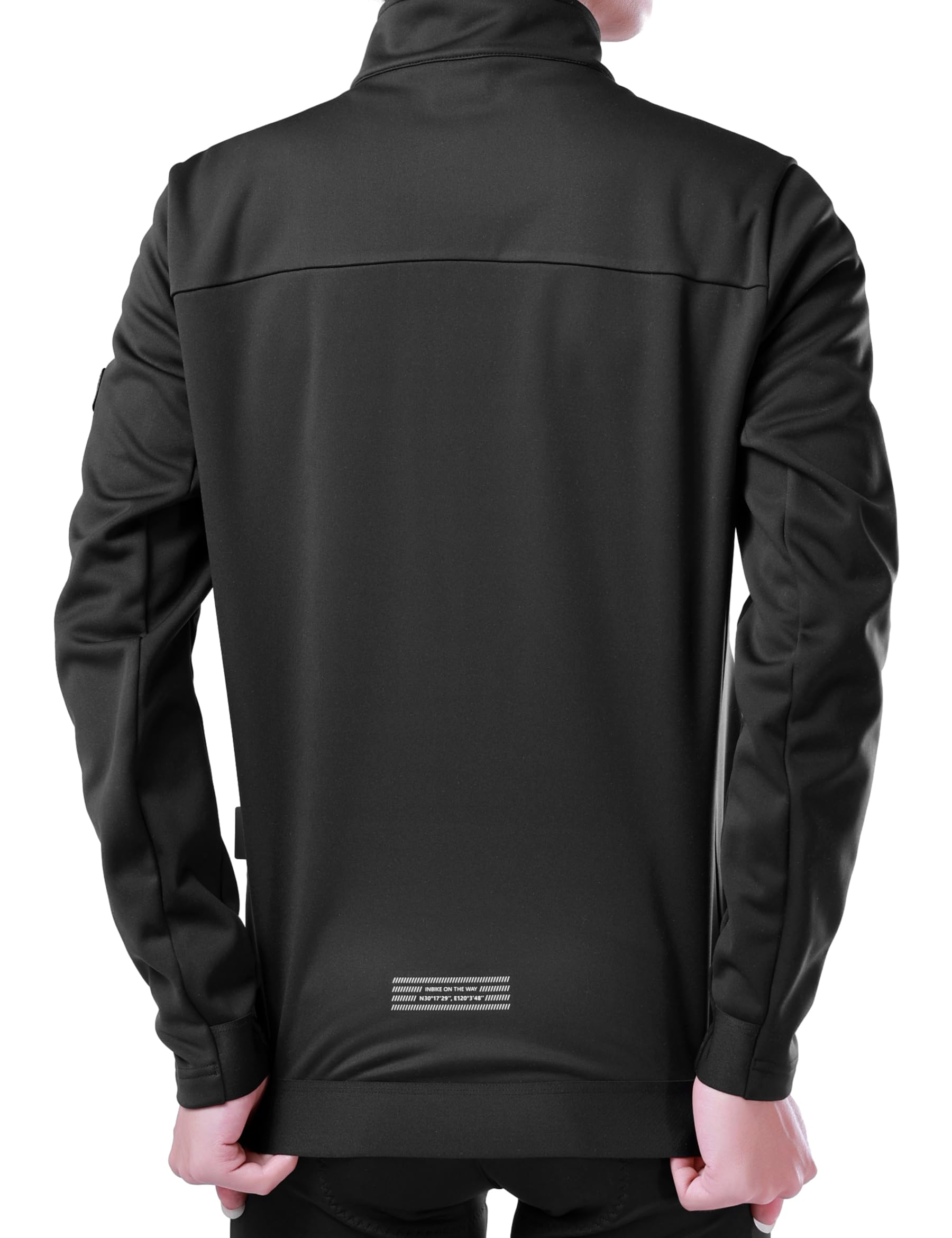 INBIKE Vestes Cyclisme Homme Hiver Veste VTT Thermique Coupe-Vent Maillot de vélo Haute Élasticité Softshell Vêtements d'hiver Manteaux de Sport LS023