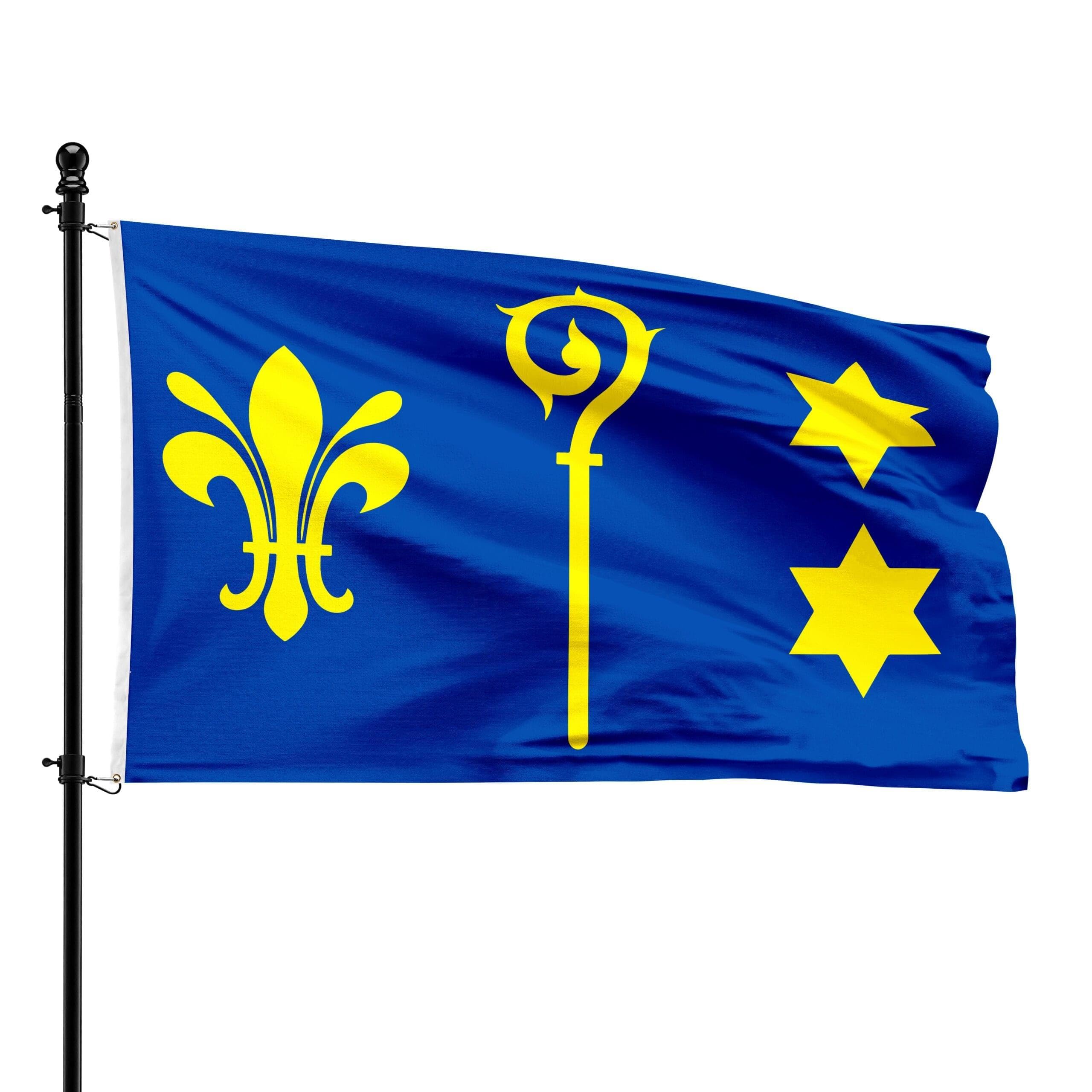 Bandera de Bitsingen para decorar balcones y eventos locales de 90x150cm